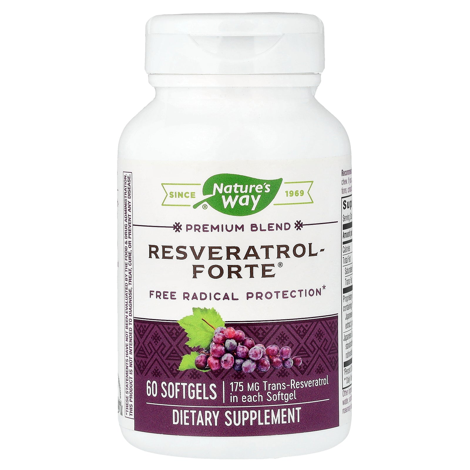 Nature's Way, Resveratrol Forte®, Premium Blend, 60 Softgels