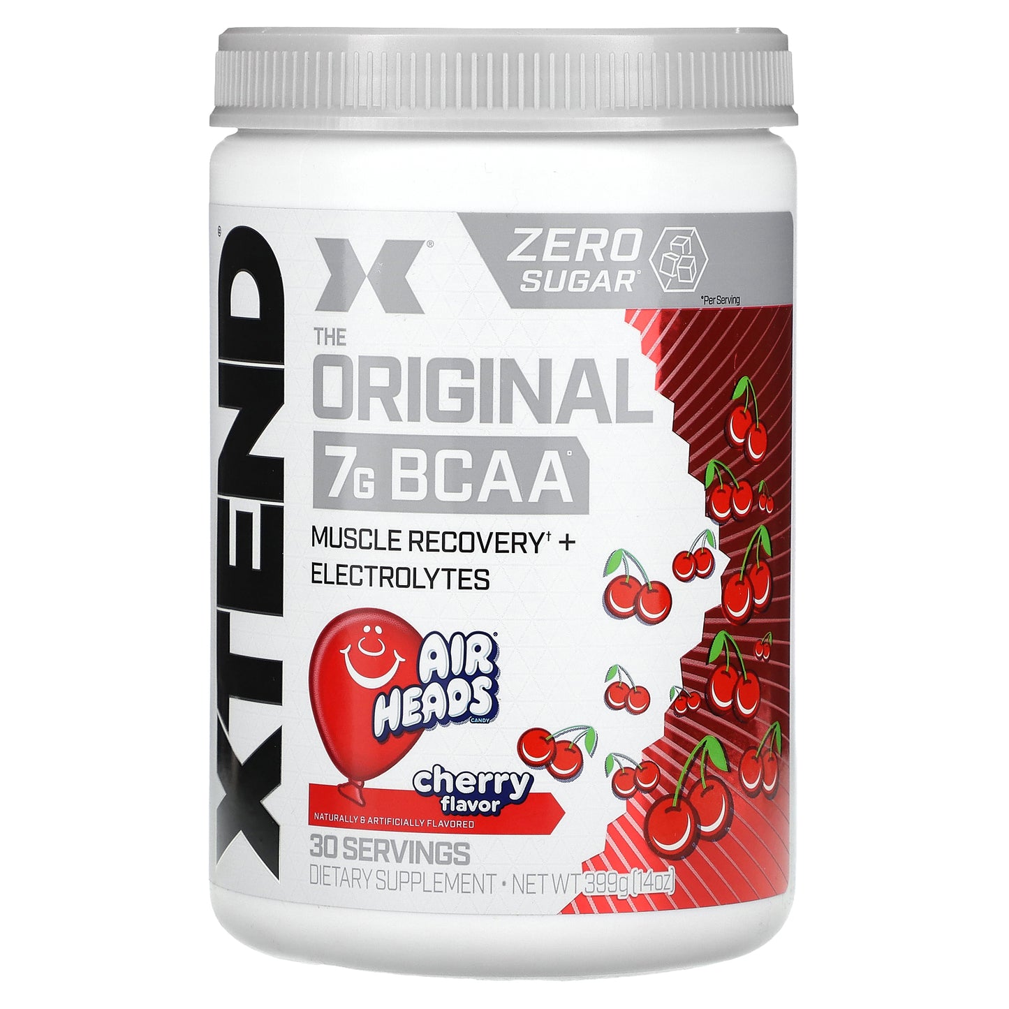 XTEND, 7G BCAA, Air Heads Cherry, 14 oz (399 g)