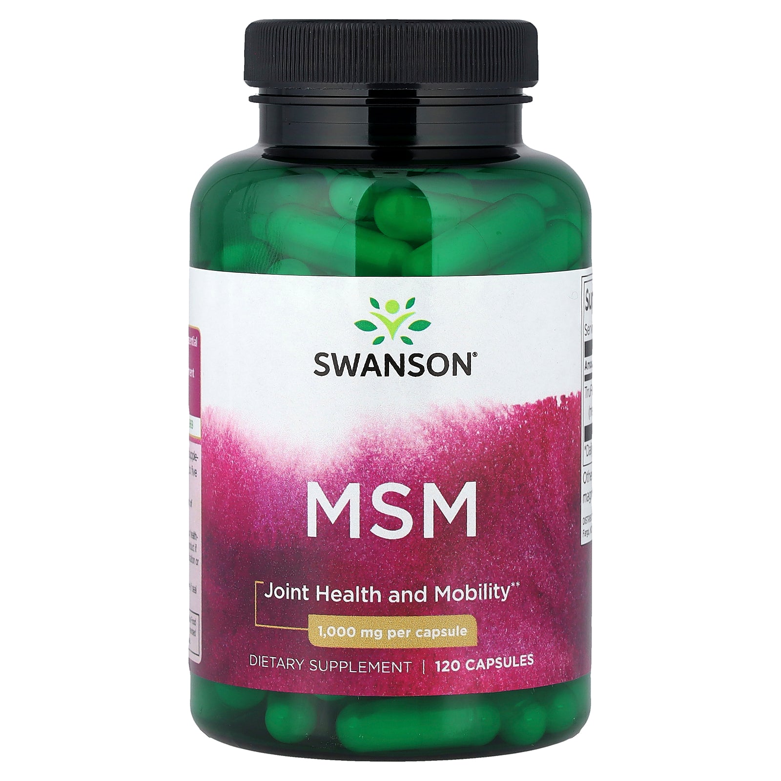 Swanson, MSM, 1,000 mg, 120 Capsules
