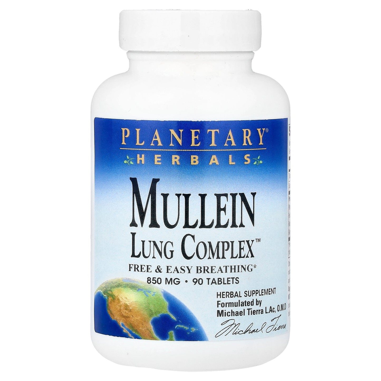 Planetary Herbals, Mullein, Lung Complex™, 90 Tablets