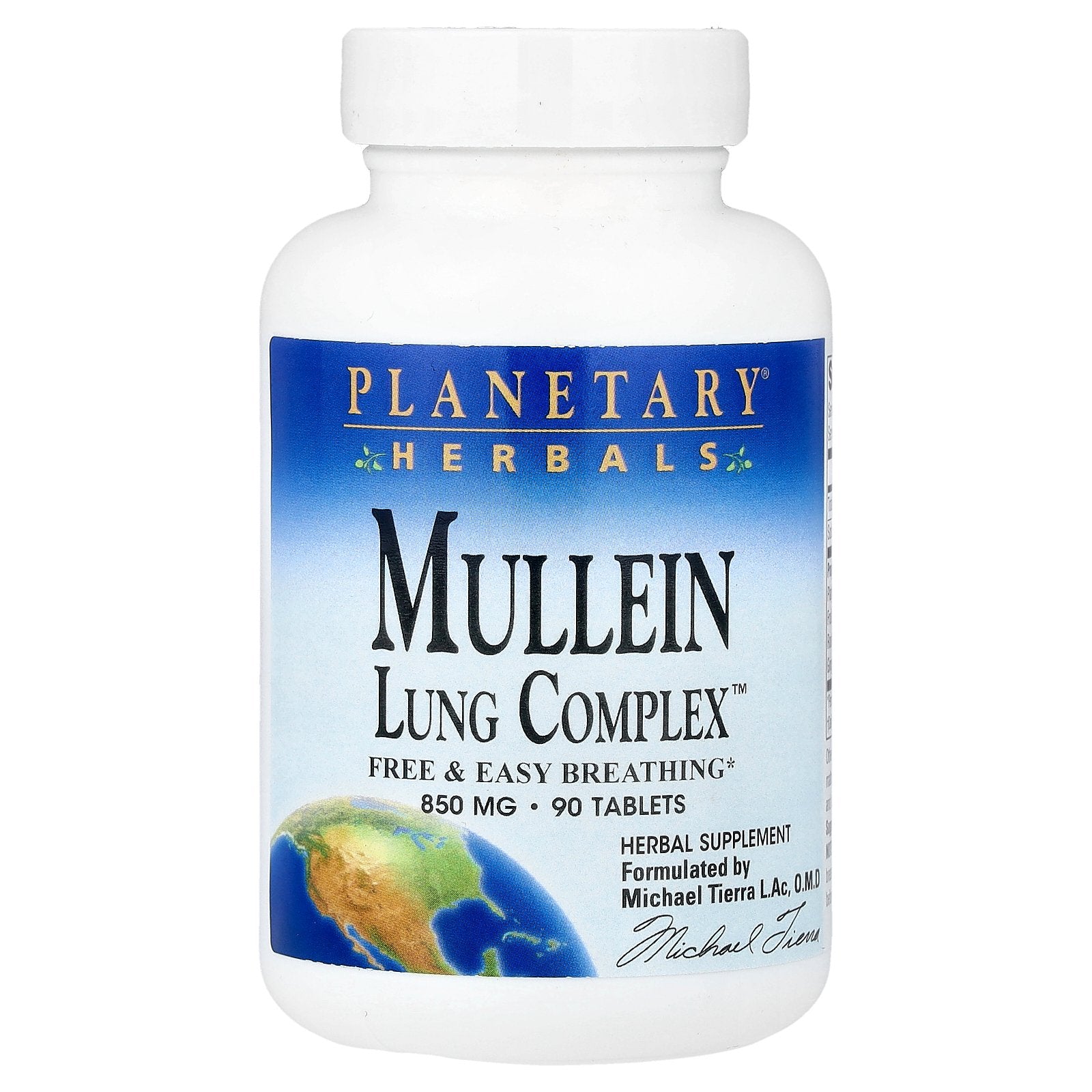 Planetary Herbals, Mullein, Lung Complex™, 90 Tablets
