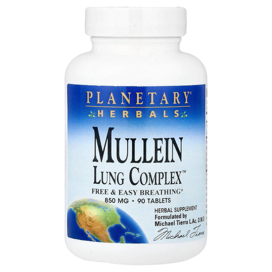 Planetary Herbals, Mullein, Lung Complex™, 90 Tablets