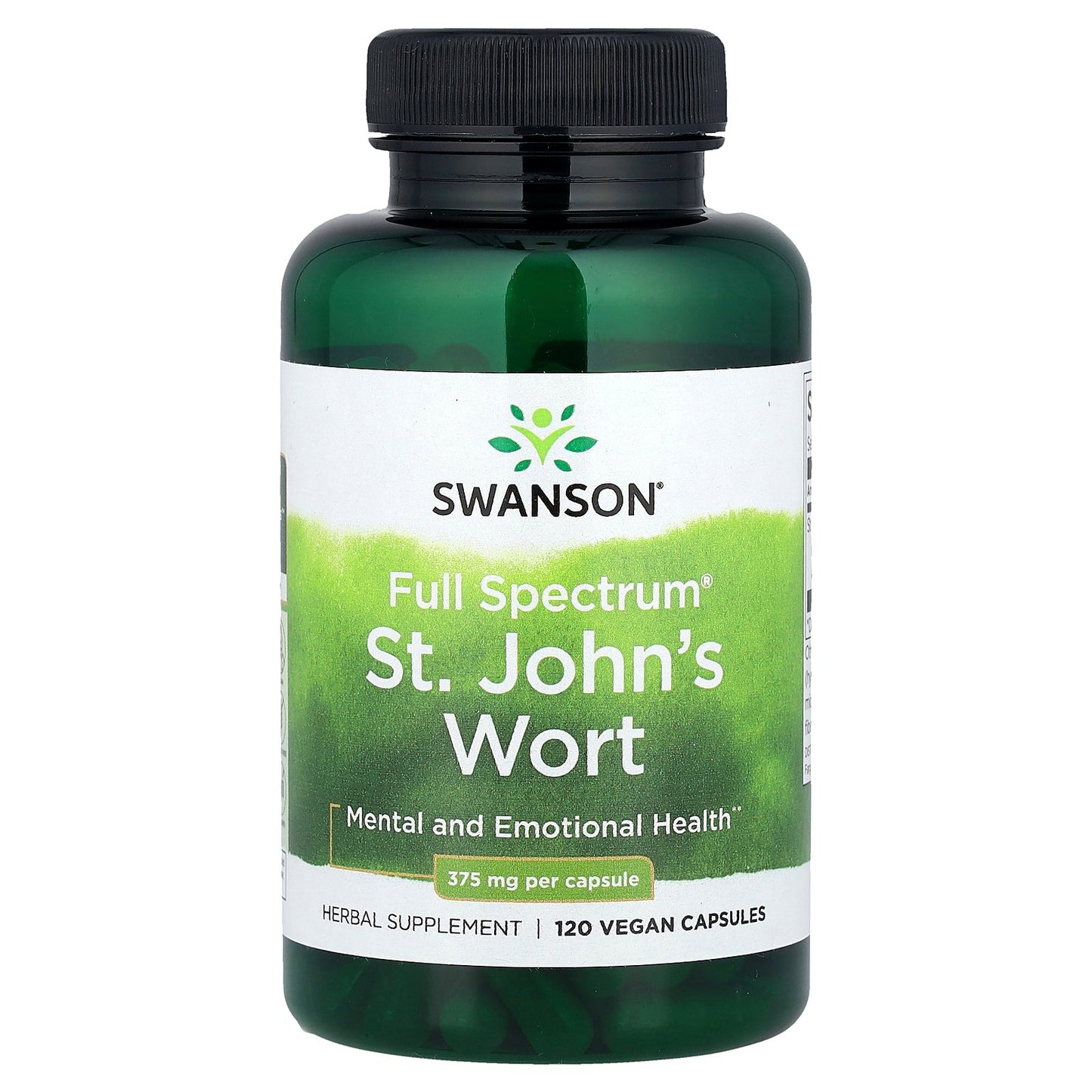 Swanson, Full Spectrum® St. John's Wort, 375 mg, 120 Vegan Capsules