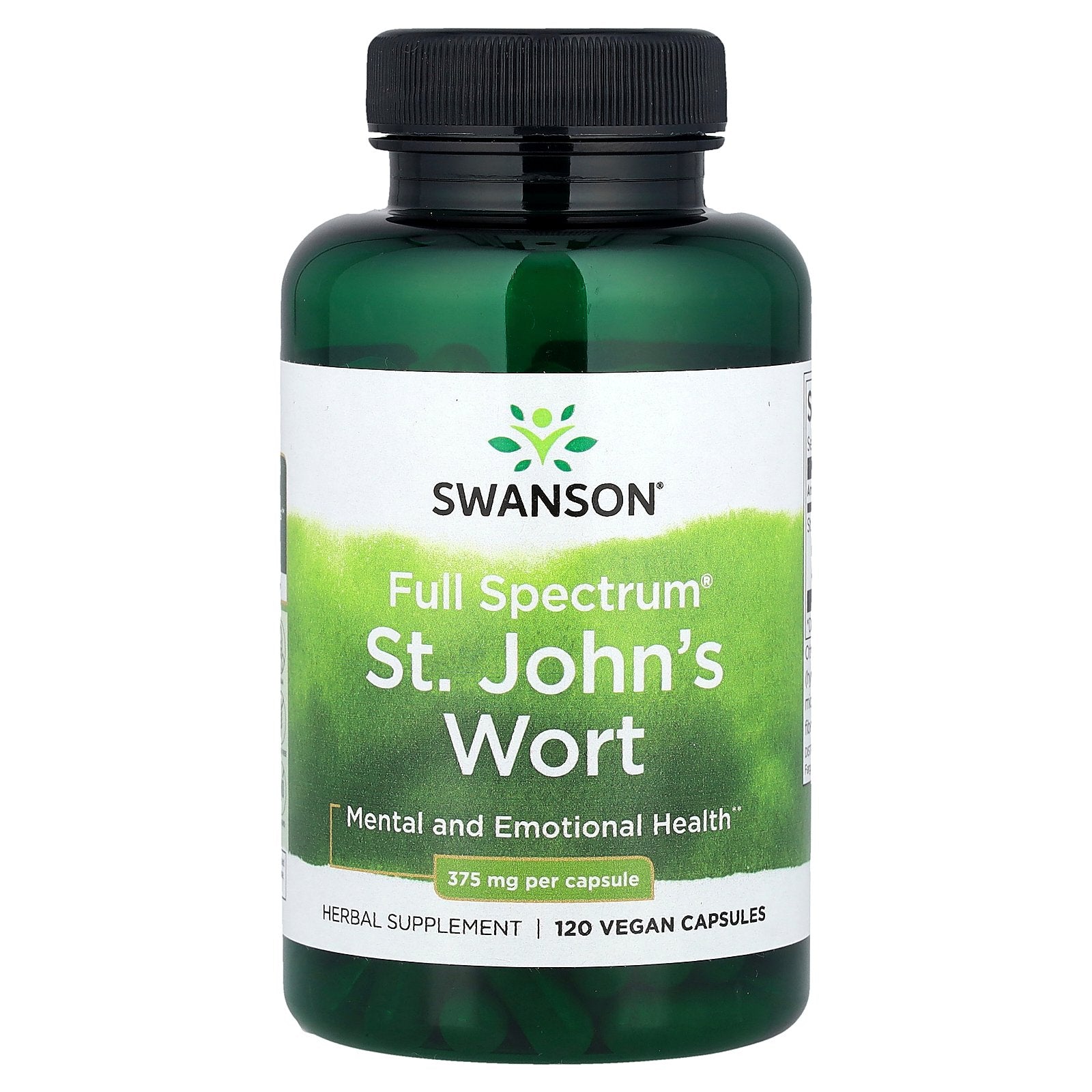 Swanson, Full Spectrum® St. John's Wort, 375 mg, 120 Vegan Capsules