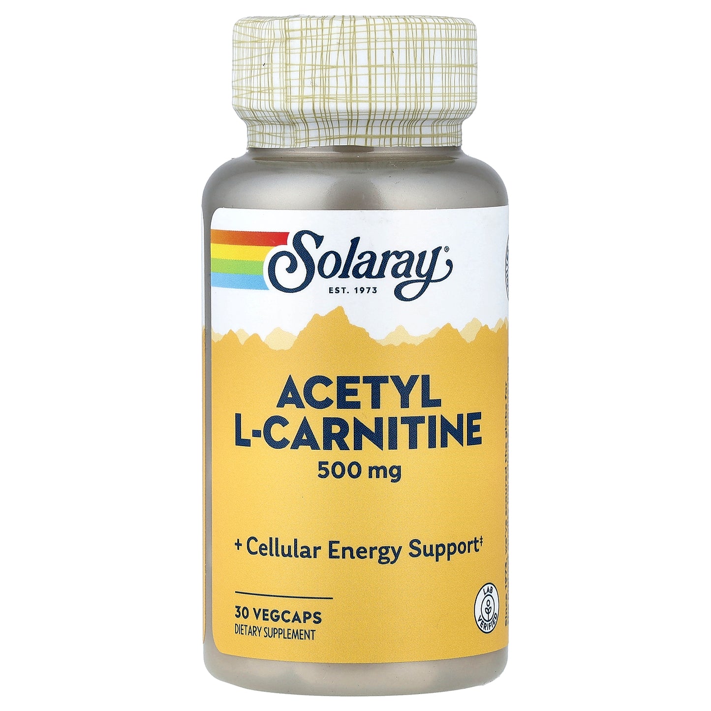 Solaray, Acetyl L-Carnitine , 500 mg, 30 VegCaps