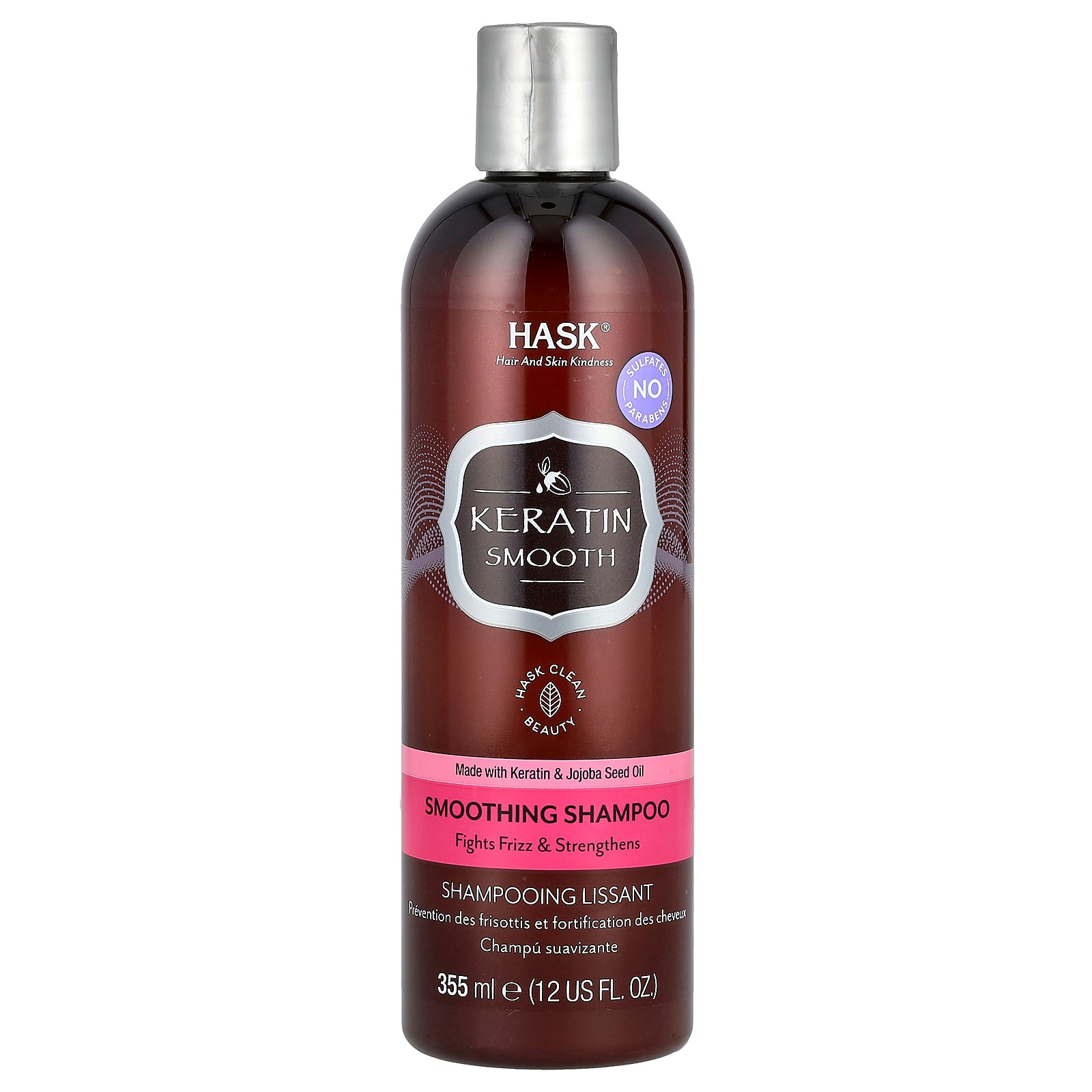 Hask Beauty, Keratin Smooth, Smoothing Shampoo, 12 fl oz (355 ml)