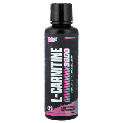 Nutrex Research, L-Carnitine 3000, Strawberry Watermelon, 15.72 fl oz (465 ml)