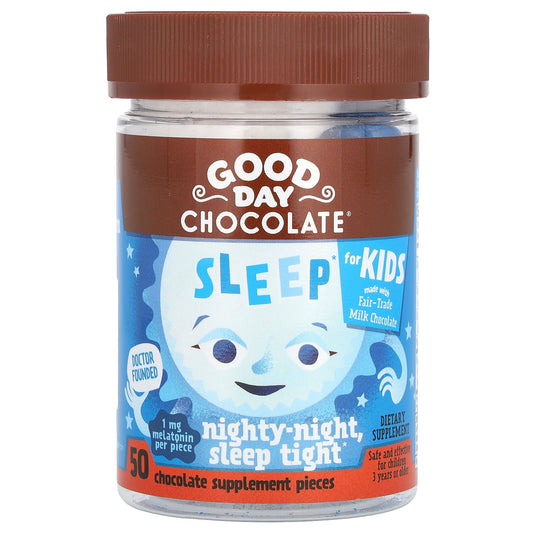 Good Day Chocolate, Sleep For Kids, Chocolate, 1 mg, 50 Pieces