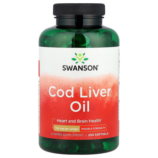 Swanson, Cod Liver Oil, 250 Softgels