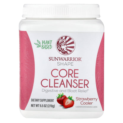 Sunwarrior, Shape, Core Cleanser, Strawberry Cooler, 9.5 oz (270 g)