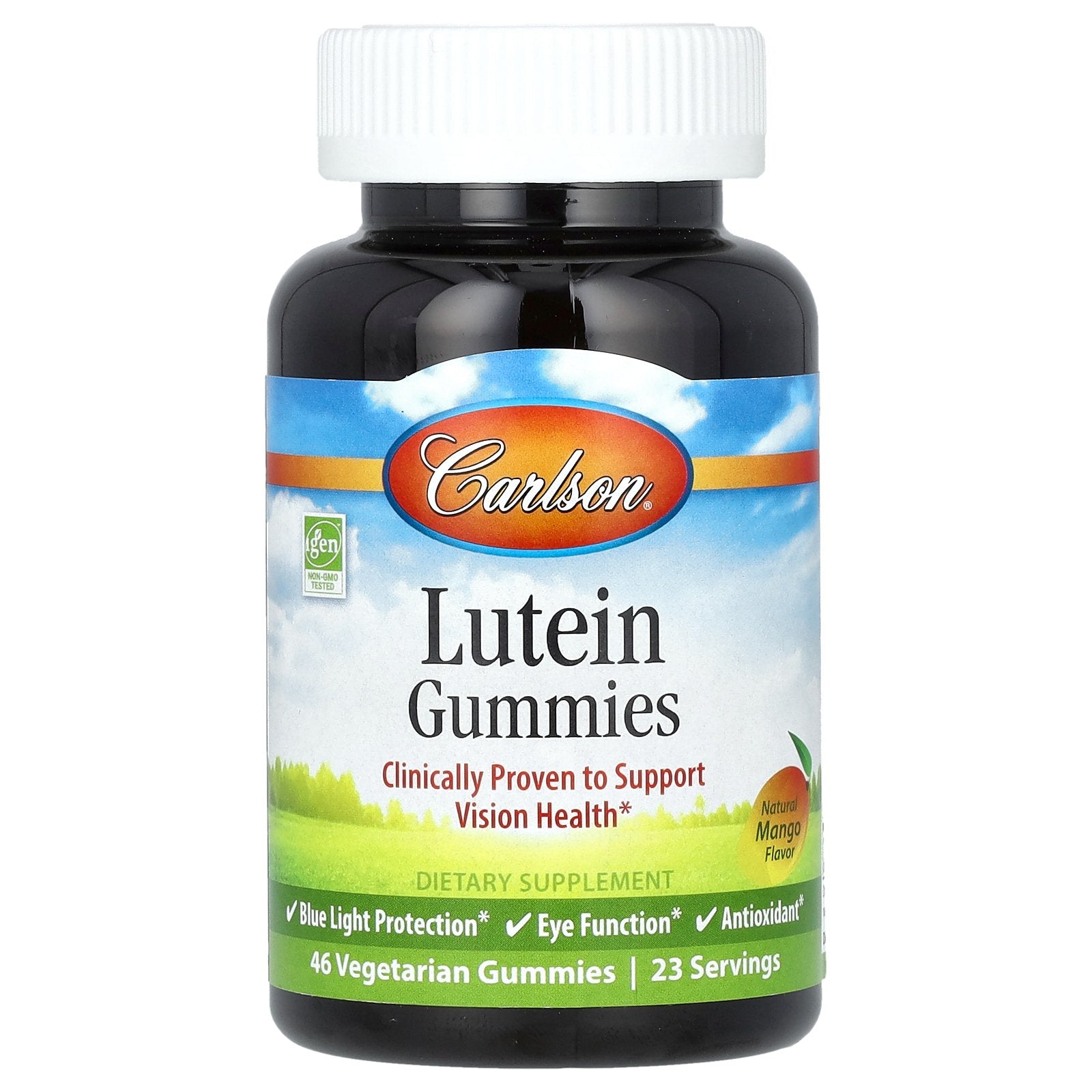 Carlson, Lutein Gummies, Natural Mango, 46 Vegetarian Gummies