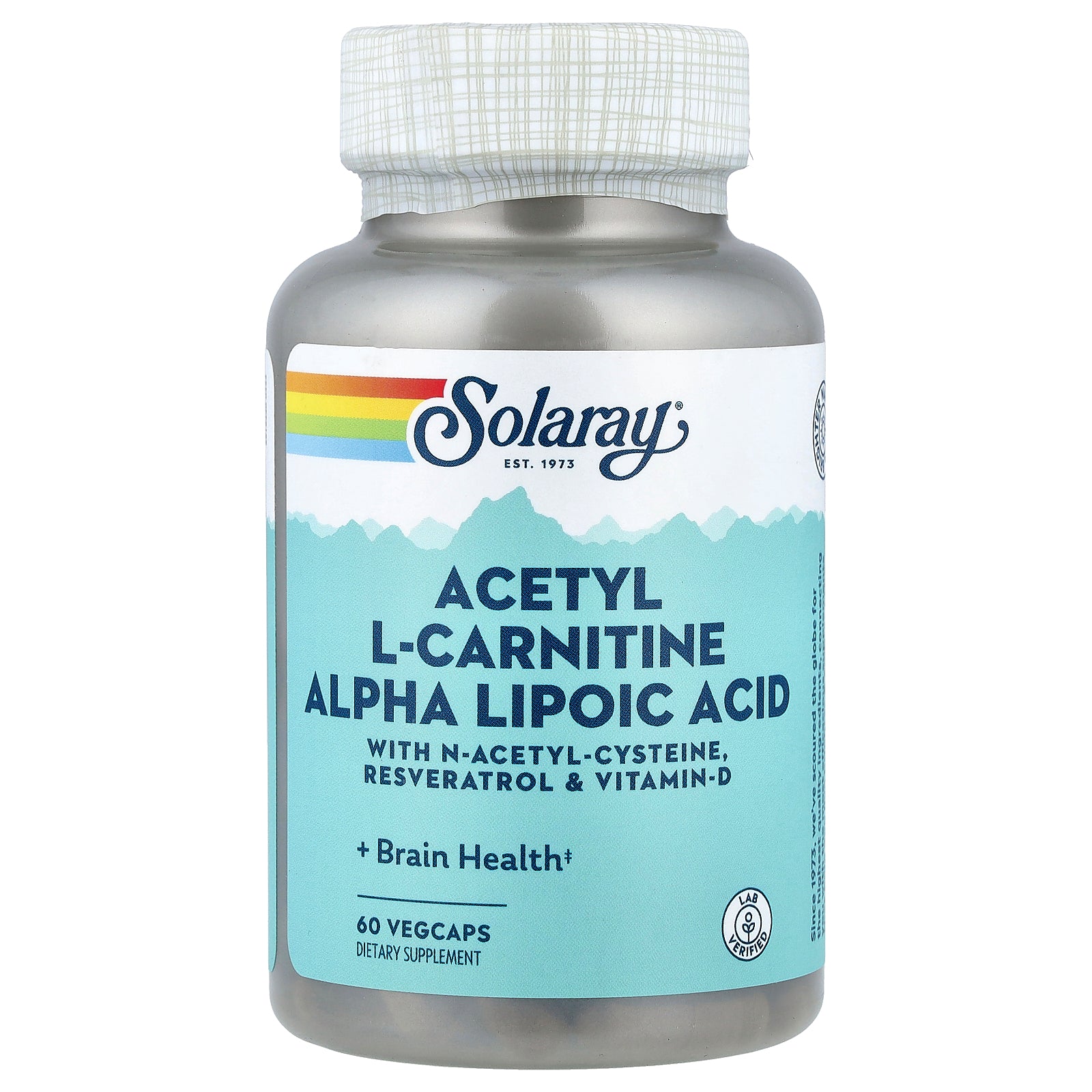 Solaray, Acetyl L-Carnitine Alpha Lipoic Acid, 60 VegCaps
