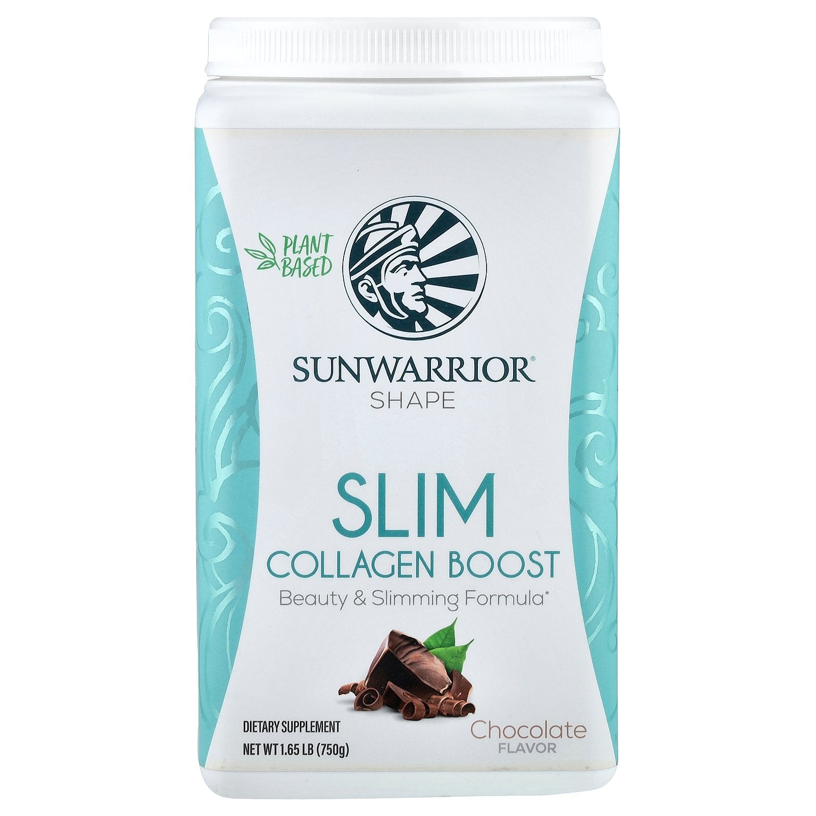 Sunwarrior, Shape, Slim Collagen Boost, Chocolate, 1.65 lb (750 g)