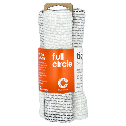 Full Circle, Tidy™ Dish Cloths, Grey, 3 Cloths