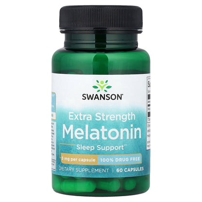Swanson, Melatonin, 5 mg, 60 Capsules