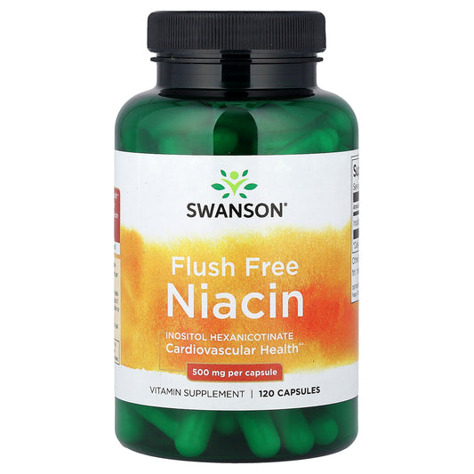 Swanson, Flush Free Niacin, 500 mg, 120 Capsules