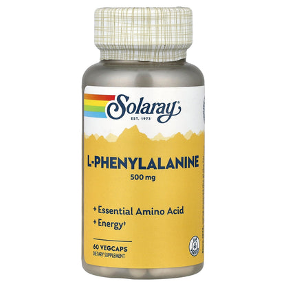 Solaray, L-Phenylalanine, 500 mg, 60 VegCaps