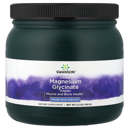 Swanson, Albion®, Magnesium Glycinate Powder, 5.3 oz (150 g)
