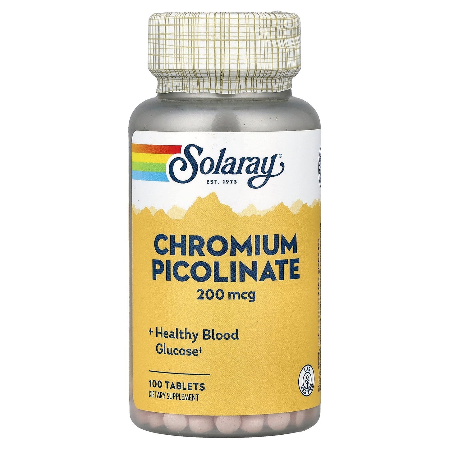 Solaray, Chromium Picolinate, 200 mcg, 100 Tablets
