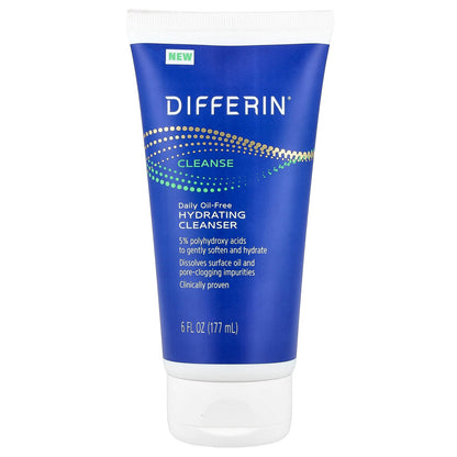 Differin, Daily Oil-Free Hydrating Cleanser, 6 fl oz (177 ml)