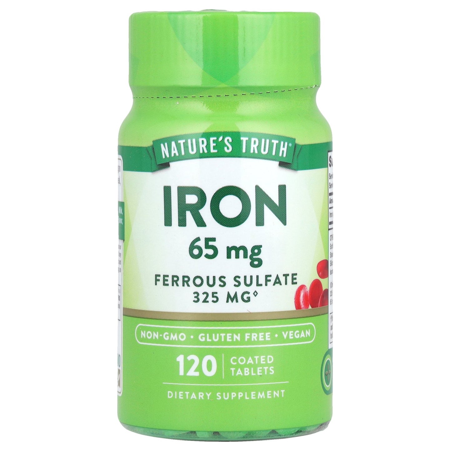 Nature's Truth, Iron, 65 mg, 120 Coated Tablets