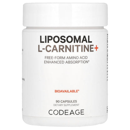 Codeage, Liposomal L-Carnitine+, 500 mg , 90 Capsules