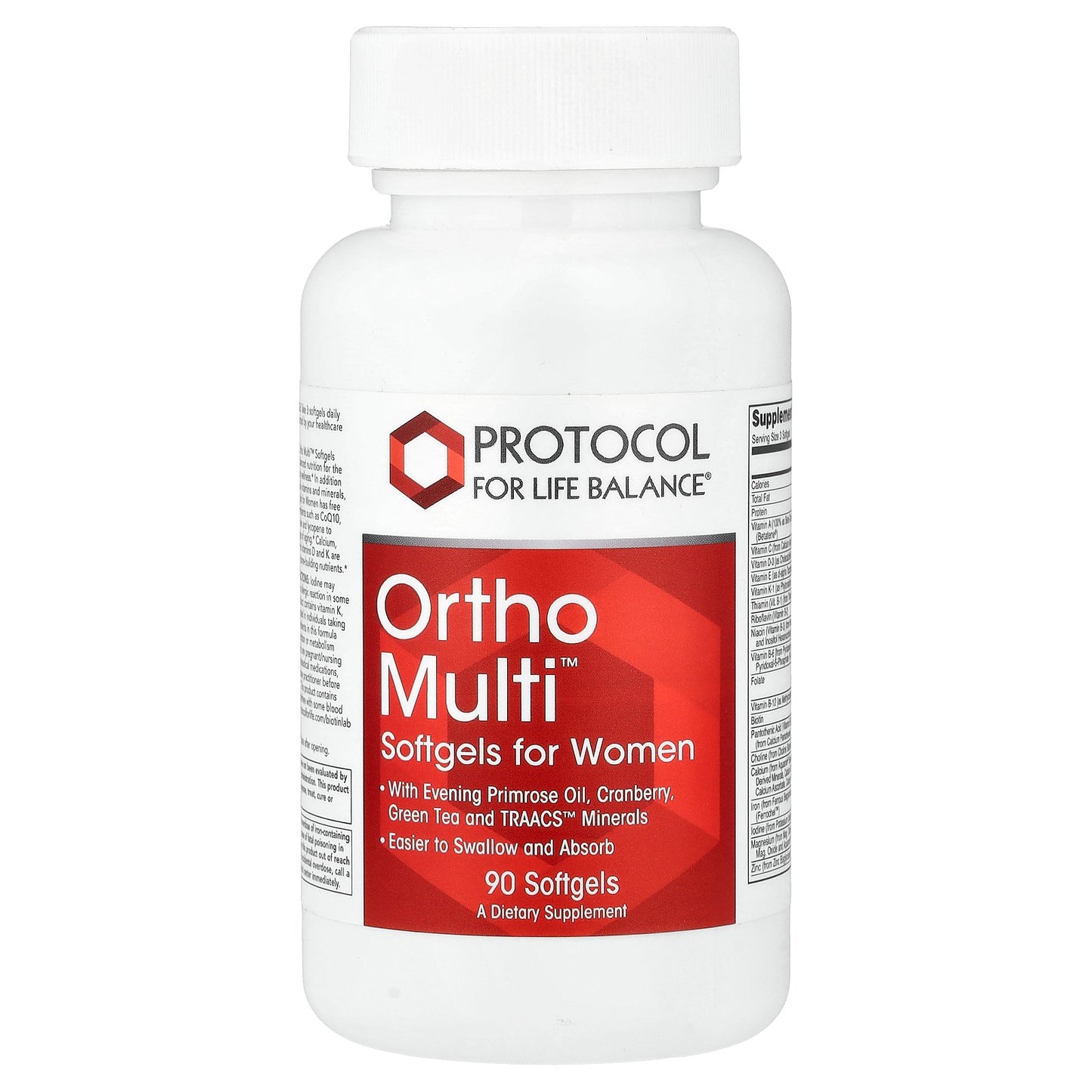 Protocol for Life Balance, Ortho Multi™, Softgels for Women, 90 Softgels