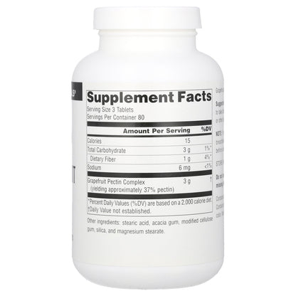 Source Naturals, Grapefruit Pectin, 240 Tablets (333 mg per Tablet)