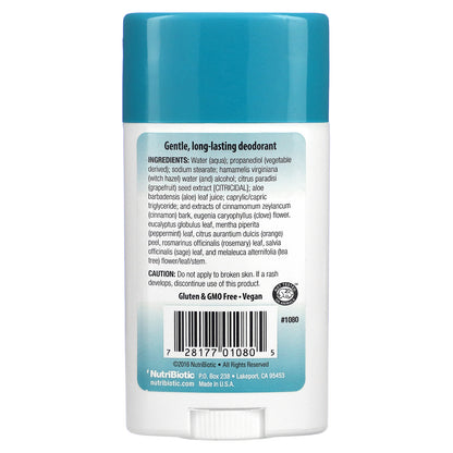 NutriBiotic, Deodorant, Tea Tree, 2.6 oz (75 g)