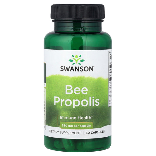Swanson, Bee Propolis, 550 mg, 60 Capsules