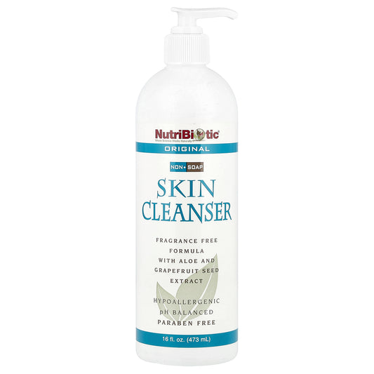 NutriBiotic, Skin Cleanser, Non-Soap, Original, Fragrance Free , 16 fl oz (473 ml)