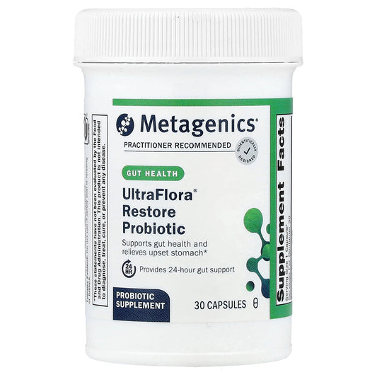 Metagenics, UltraFlora® Restore Probiotic, 30 Capsules (253.5 mg (20 Billion CFU) per Capsule)