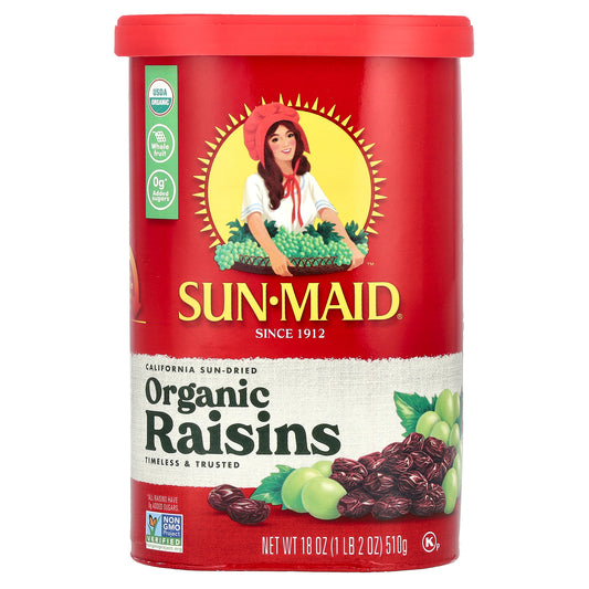 Sun-Maid, California Sun-Dried Organic Raisins, 18 oz (510 g)