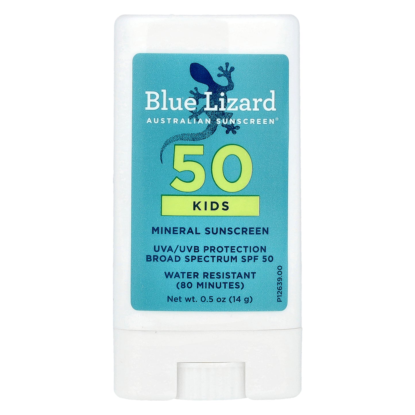 Blue Lizard Australian Sunscreen, Kids Mineral Sunscreen Stick, SPF 50, 0.5 oz (14 g)