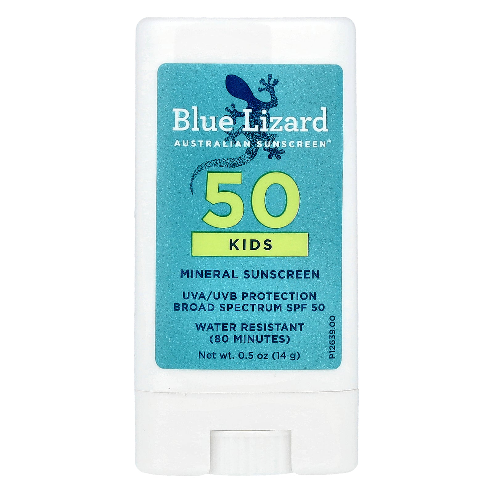 Blue Lizard Australian Sunscreen, Kids Mineral Sunscreen Stick, SPF 50, 0.5 oz (14 g)