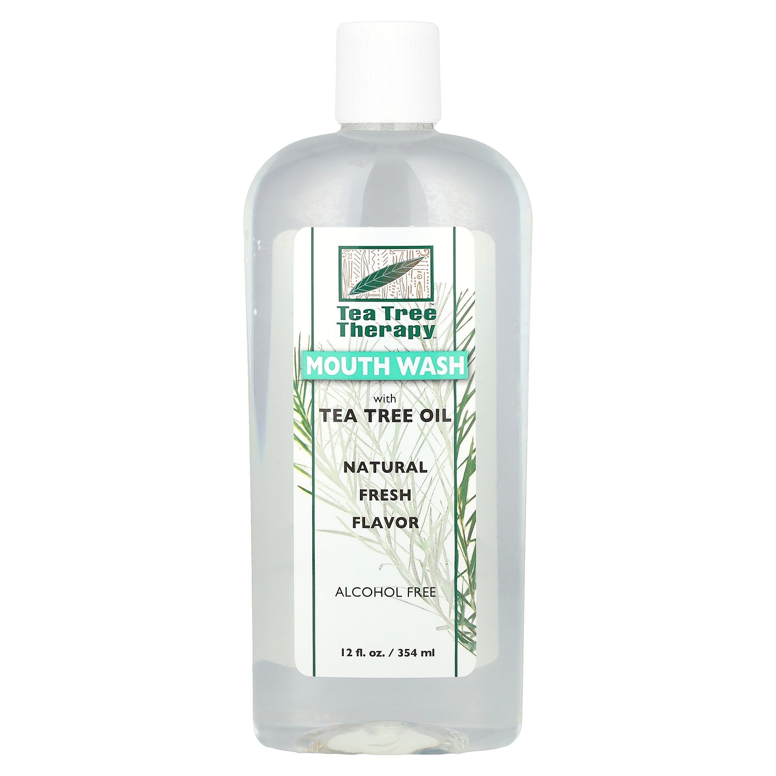 Tea Tree Therapy, Mouthwash with Tea Tree Oil, Alcohol Free, Natural Fresh, 12 fl oz (354 ml)