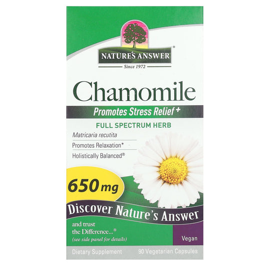 Nature's Answer, Chamomile, 650 mg, 90 Vegetarian Capsules