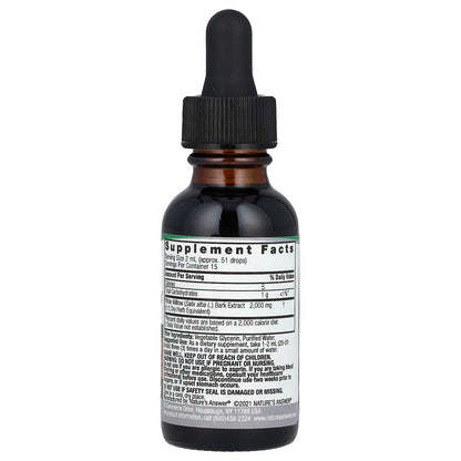 Nature's Answer, White Willow Extract, Alcohol-Free, 2,000 mg, 1 fl oz (30 ml)