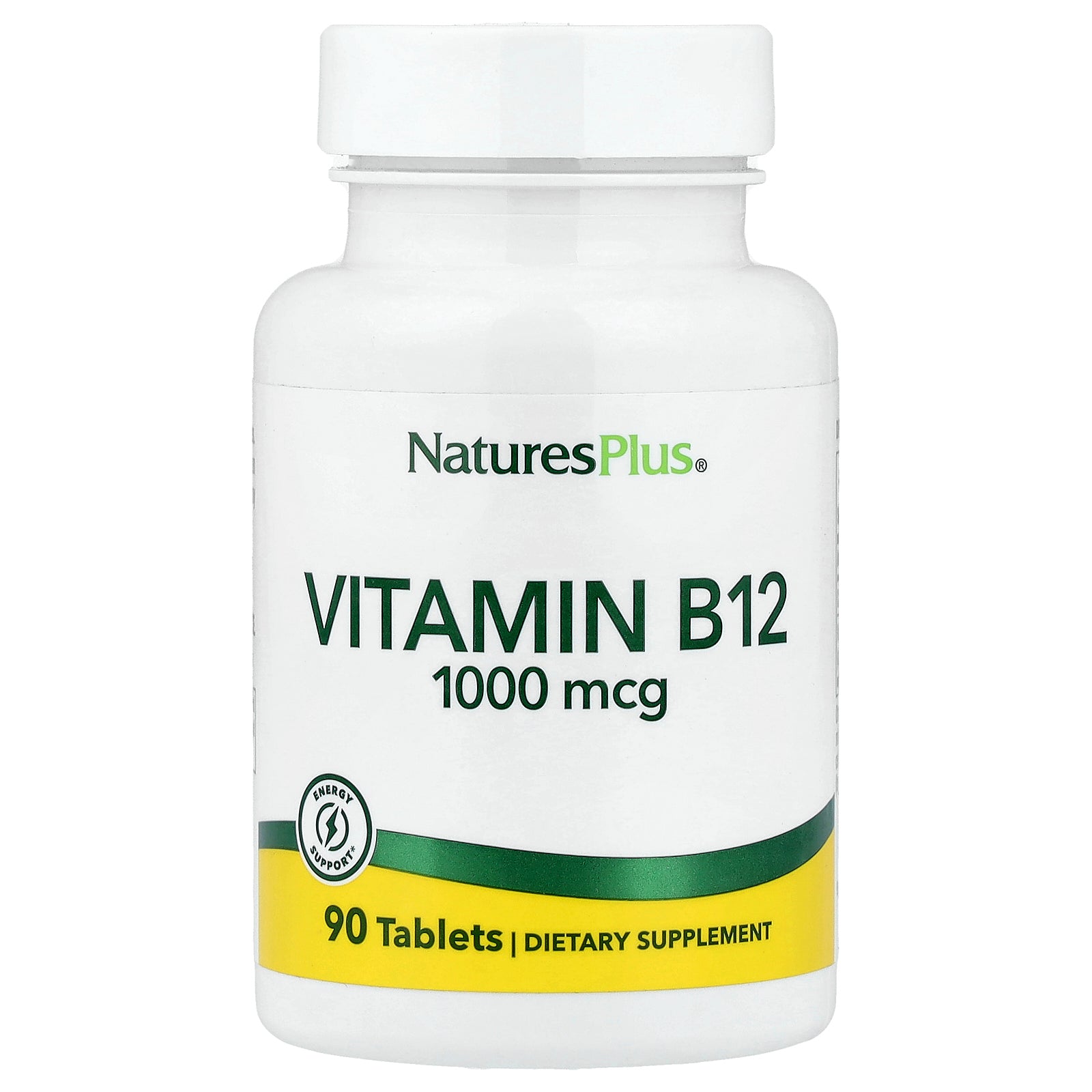 NaturesPlus, Vitamin B12, 1,000 mcg, 90 Tablets