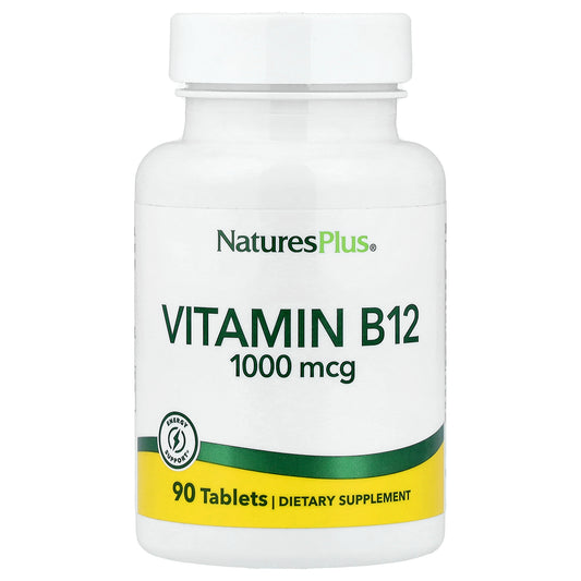 NaturesPlus, Vitamin B12, 1,000 mcg, 90 Tablets