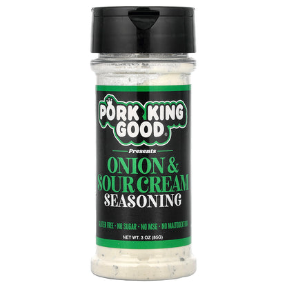 Pork King Good, Onion & Sour Cream Seasoning, 3 oz (85 g)