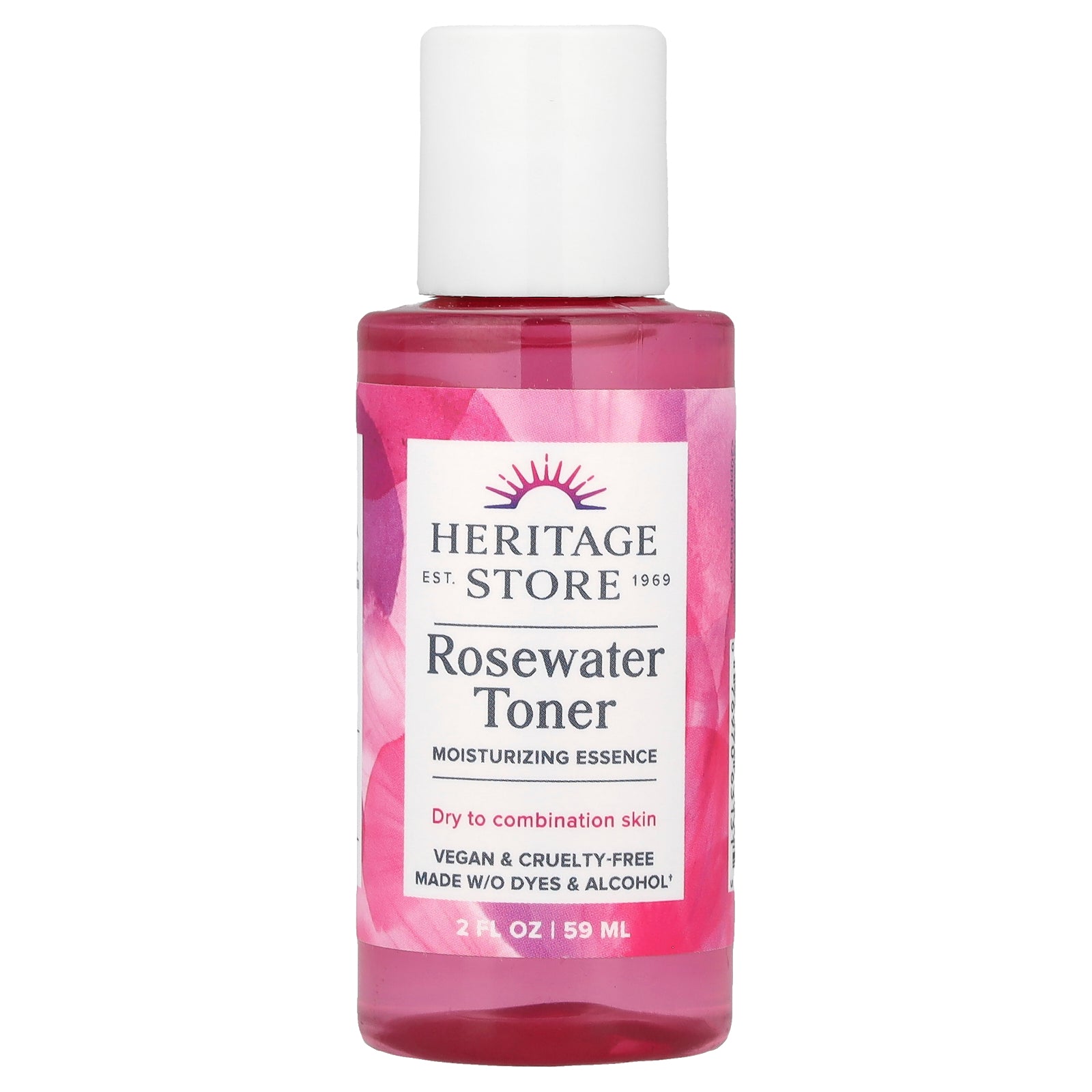 Heritage Store, Rosewater Toner, Moisturizing Essence , 2 fl oz (59 ml)