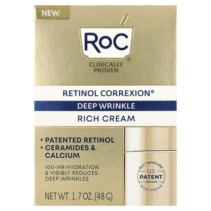 RoC, Retinol Correxion®, Deep Wrinkle Rich Cream, 1.7 oz (48 g)