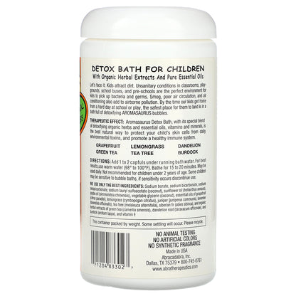 Abra Therapeutics, Aromasaurus Detox, Aroma Therapy Bubble Bath For Children, 16 oz (453 g)