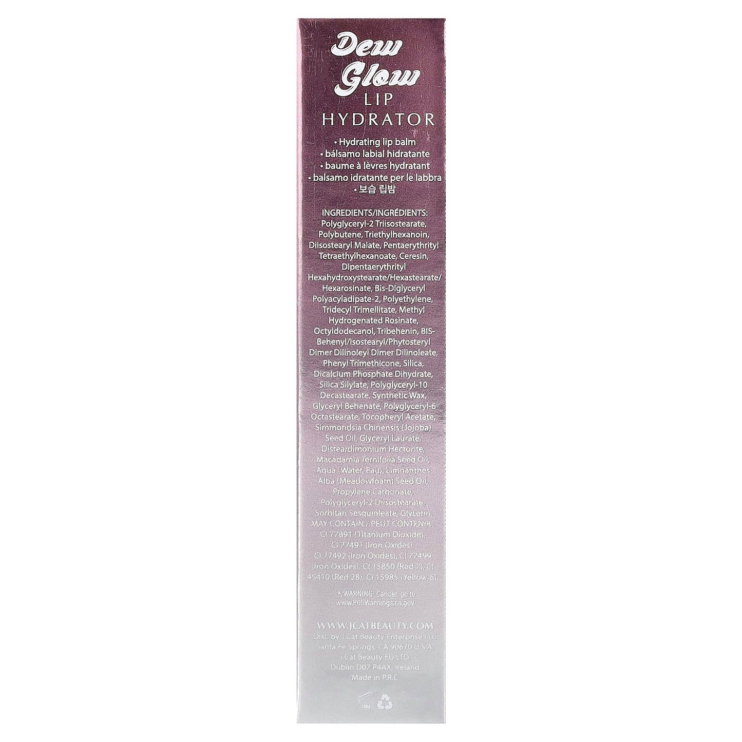 J.Cat Beauty, Dew Glow, Lip Hydrator, DLB103 Dew-Hydrate , 0.12 oz (3.4 g)
