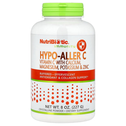 NutriBiotic, Immunity, Hypo-Aller C, Vitamin C with Calcium, Magnesium, Potassium & Zinc, 8 oz (227 g)