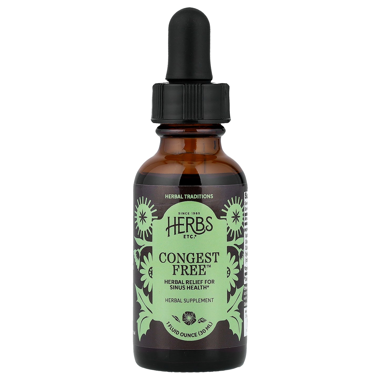 Herbs Etc., Congest Free™, 1 fl oz (30 ml)