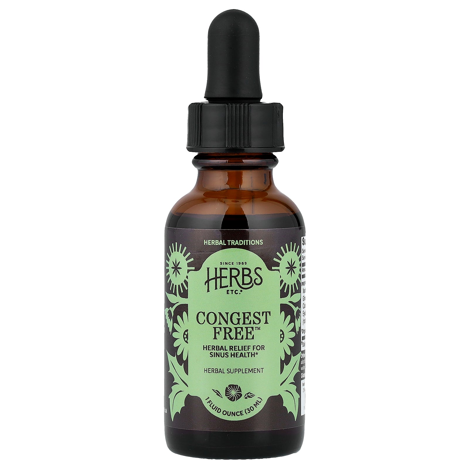 Herbs Etc., Congest Free™, 1 fl oz (30 ml)