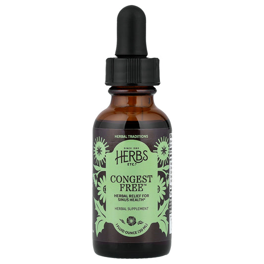 Herbs Etc., Congest Free™, 1 fl oz (30 ml)