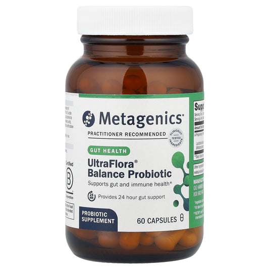 Metagenics, UltraFlora® Balance Probiotic, 55 mg (15 Billion CFU), 60 Capsules